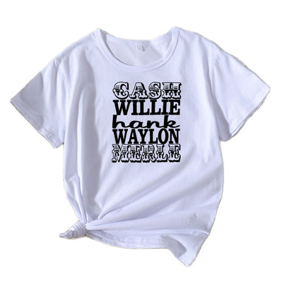 T-shirt graphique vintage pour femmes Chic und Stil