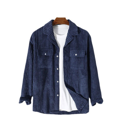 Ladies high-quality corduroy jacket with chest pockets Chic and Style