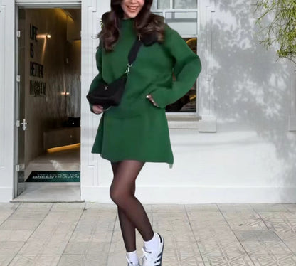 Robe en tricot pour femmes avec des manches volumineuses et une coupe décontractée Chic und Stil