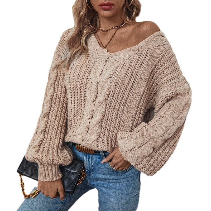 Dames gros pull en maille avec coupe oversize et motif en relief Chic und Stil