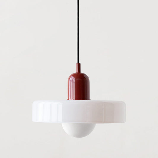 Chic and Style | Pendant lights made of colored glass | Elegant pendant light in Bauhaus style | Designer lamp for living room and dining room 