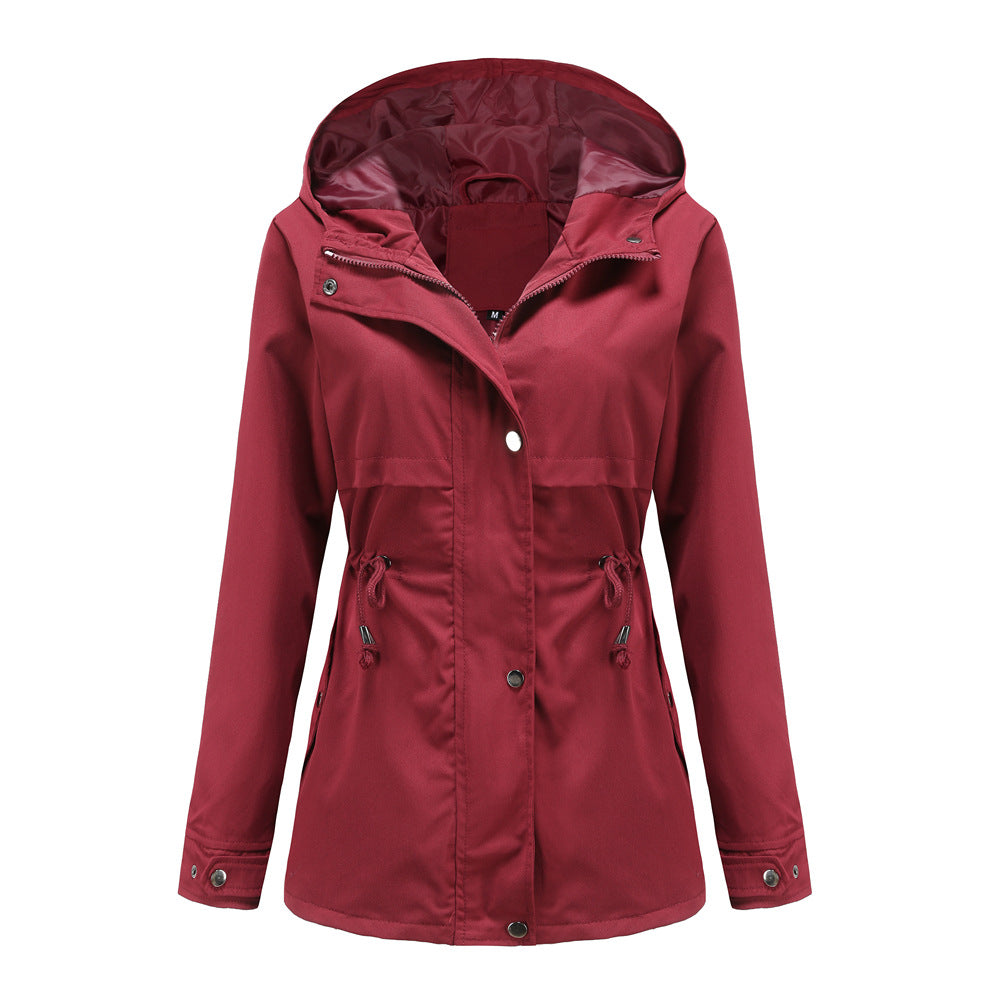 Functional transition jacket for women with adjustable drawstring waist Chic and Style