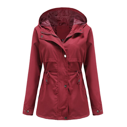 Functional transition jacket for women with adjustable drawstring waist Chic and Style