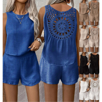Dames dos en crochet Playsuit Chic und Stil