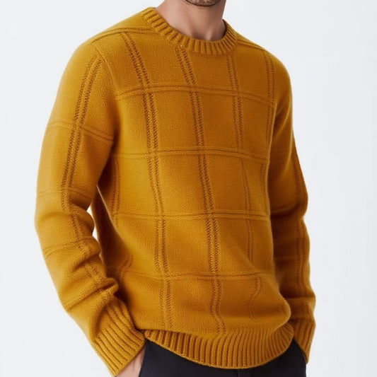Pull en tricot pour hommes avec design texturé Chic und Stil