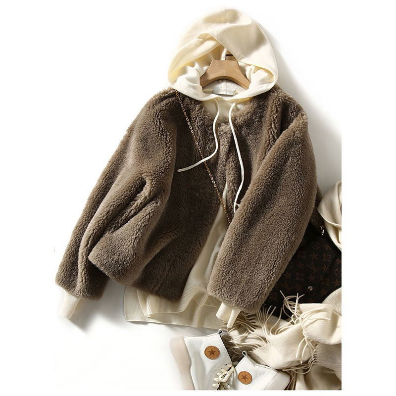 Veste en fausse fourrure douillette pour femmes Chic und Stil