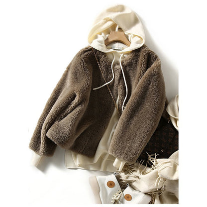 Veste en fausse fourrure douillette pour femmes Chic und Stil