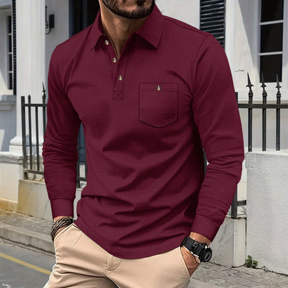 Men's Long Sleeve Polo Chic and Style