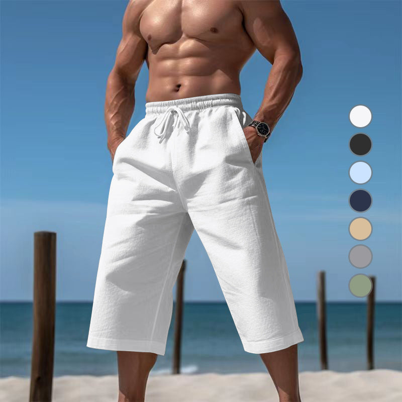 Shorts de plage décontractés pour hommes avec taille élastique et poches latérales pratiques Chic und Stil