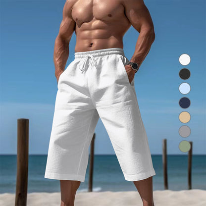 Shorts de plage décontractés pour hommes avec taille élastique et poches latérales pratiques Chic und Stil