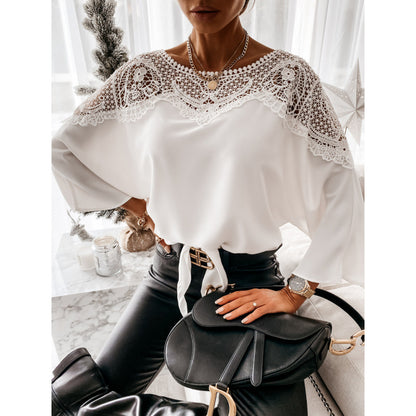 Blouse élégante femme avec dentelle Chic und Stil
