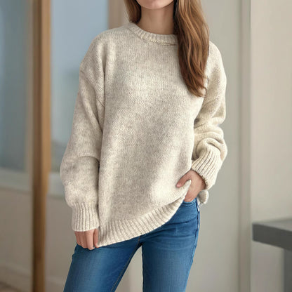Pull over-sized décontracté pour femmes avec motif de maille texturé Chic und Stil