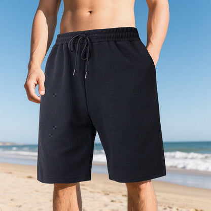 Shorts de plage décontractés pour hommes en matériau respirant avec taille élastique Chic und Stil
