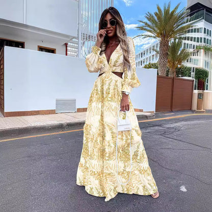 Robe Maxi Bohème Femme Chic und Stil