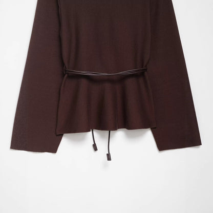 Wrap jacket for women with a modern cut and a belt Chic and Style