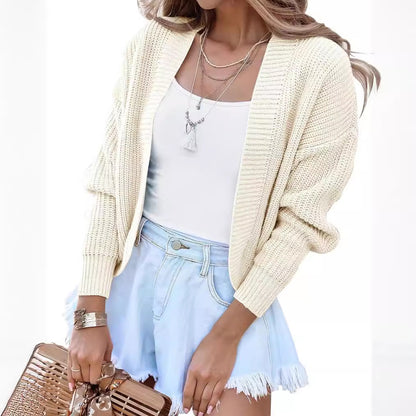 Dames gros pull over cardigan avec manches larges et devant ouvert Chic und Stil