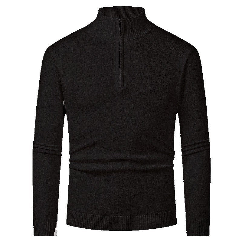 Elegant pullover for men with a turtleneck and full zipper Chic and Style
