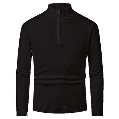Elegant pullover for men with a turtleneck and full zipper Chic and Style