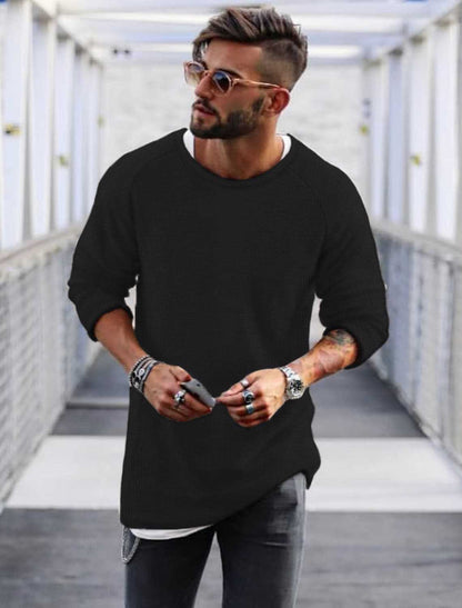 Pull décontracté pour hommes avec un motif tricot innovant Chic und Stil