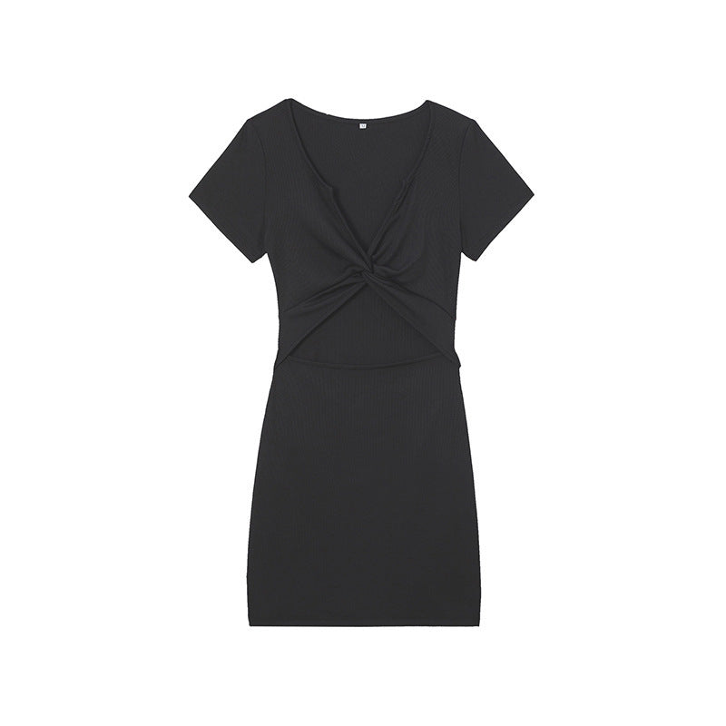 Robe Mini Femme Knot Chic und Stil