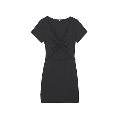 Robe Mini Femme Knot Chic und Stil