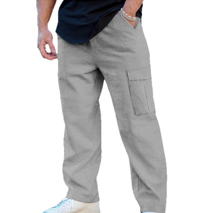 Casual cargo pants for men with elastic waist and practical pockets Chic and Style
