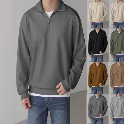 Casual pullover for men with half zipper Chic and Style