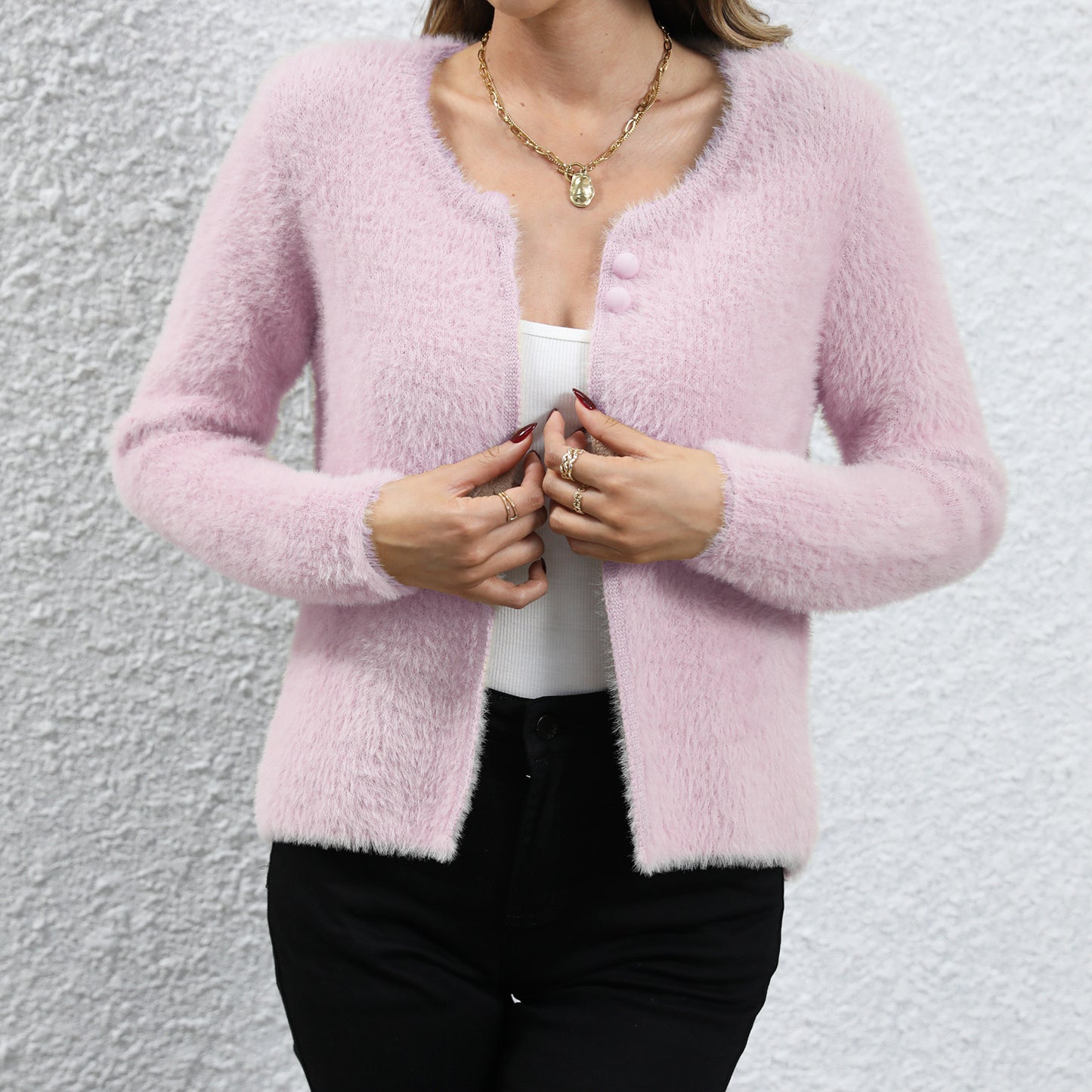 Dames cardigan douillet Chic und Stil