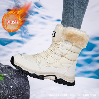 Bottes d'hiver chaudes pour femmes avec doublure confortable et semelle antidérapante Chic und Stil