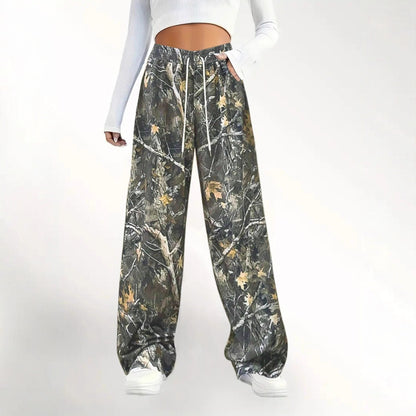 Ladies Large Camouflage Chic Pants and Style