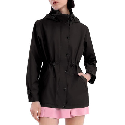 Functional practical jacket for women with adjustable waist and hood Chic and Style