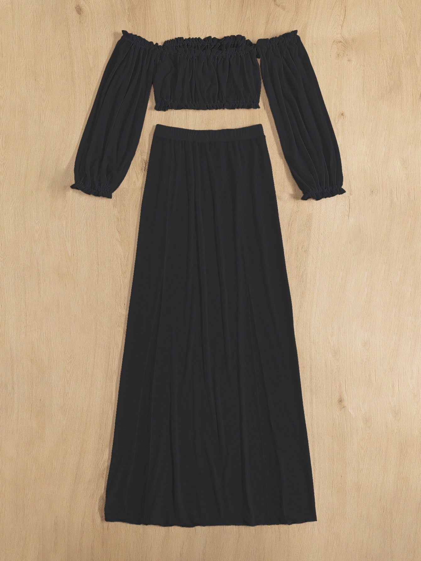 Dames Robe de Plage Élégante avec Design Sans Épaules et Fentes Latérales Profondes Chic und Stil