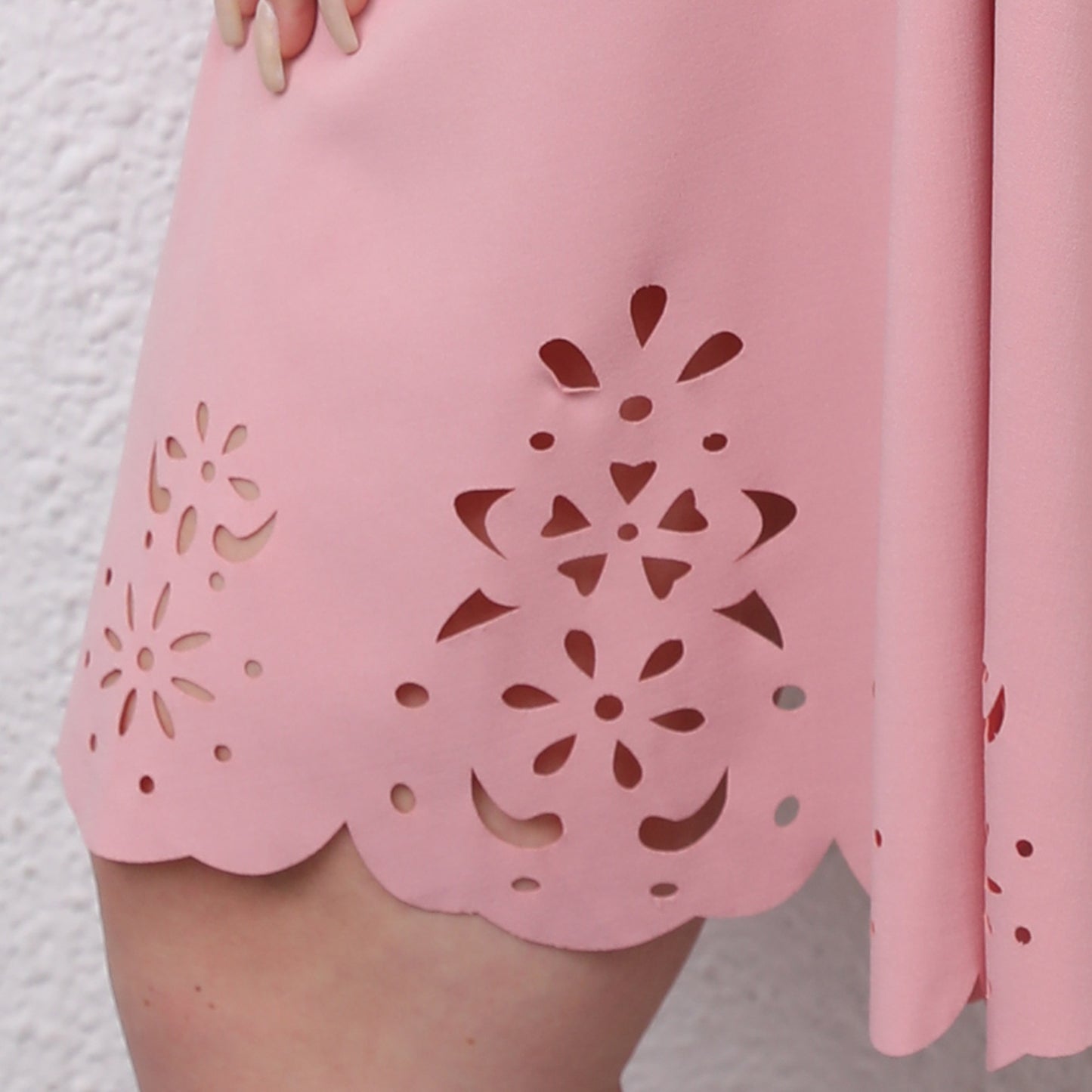 Dames Élégant Été A-ligne Robe avec Finition en Dentelle Chic und Stil