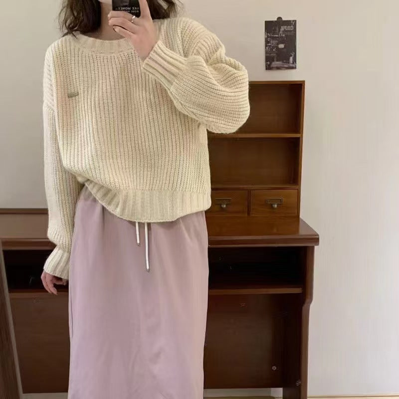 Pull en tricot large pour femme avec coupe décontractée Chic und Stil