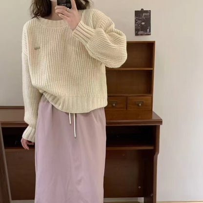 Pull en tricot large pour femme avec coupe décontractée Chic und Stil