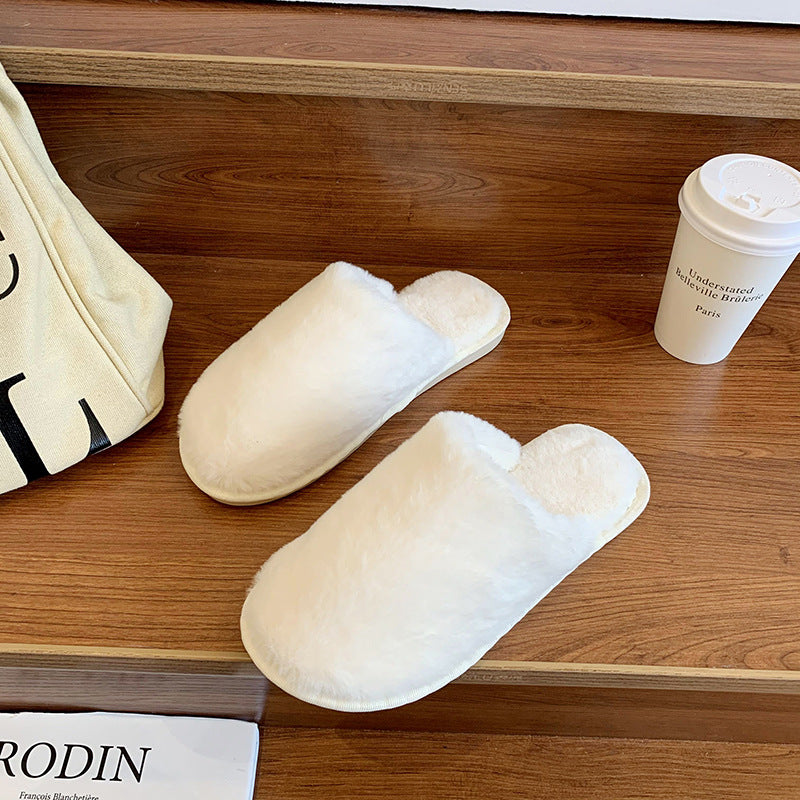 Dames Chaussons en peluche en matériau doux Chic und Stil