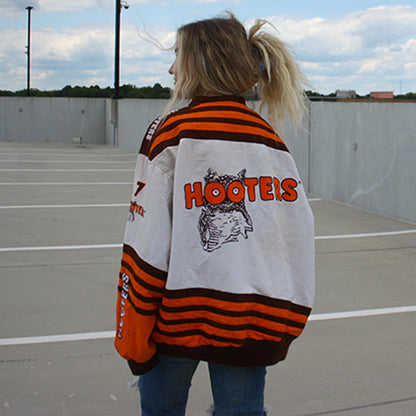 Ladies Oversized Sporty Jacket with Striking Logo Design Chic und Style