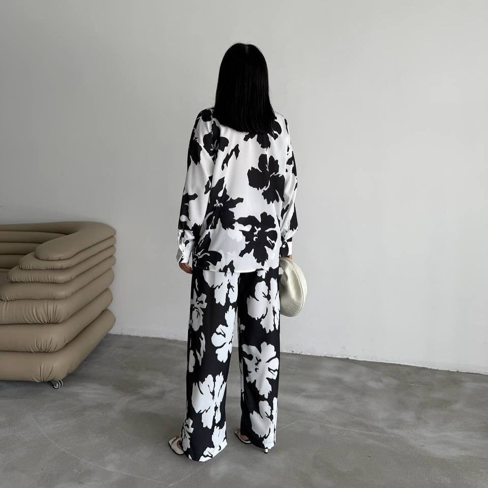 Dames élégante blouse en satin Chic und Stil