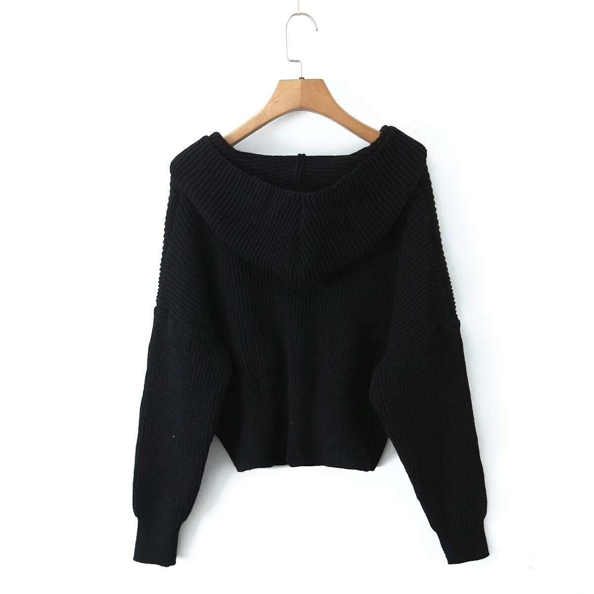 Dames décontractée gilet en tricot avec capuche et poches pratiques Chic und Stil