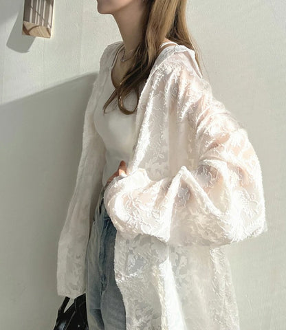 Veste kimono en dentelle pour femmes Chic und Stil