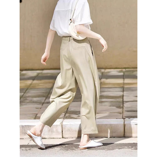 Pantalons amples taille haute pour femmes Chic und Stil