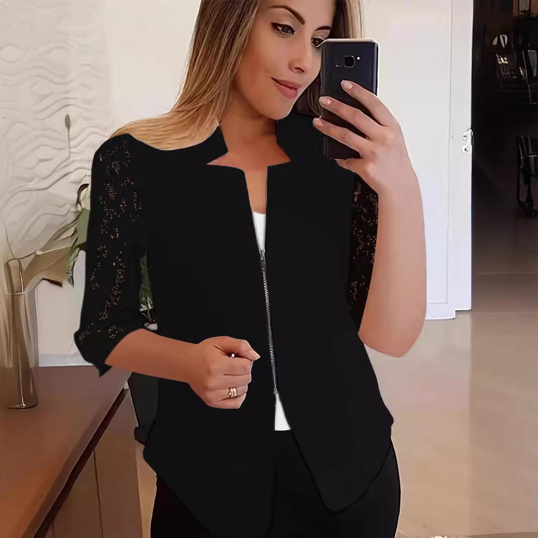 Dames Blouse en dentelle stylée Chic und Stil