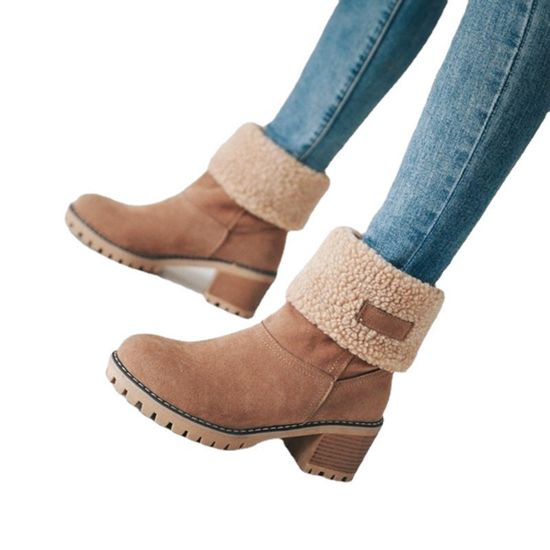 Dames Bottines Confortables avec Doublure Chaleur Chic und Stil
