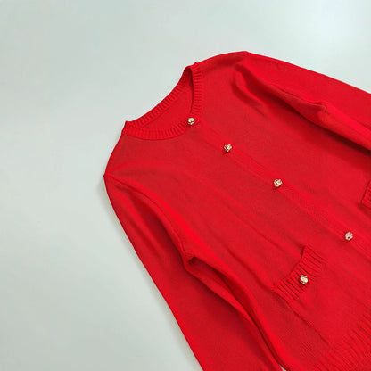 Dames élégante cardigan avec poches pratiques Chic und Stil