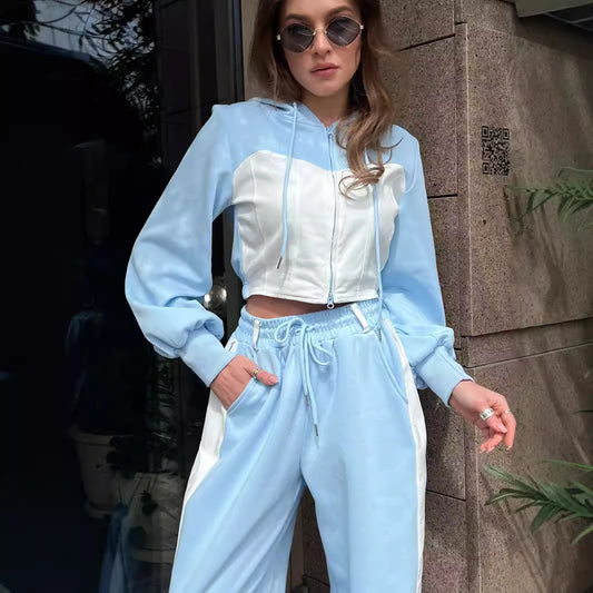 Chic and Style women's trendy hoodie set and wide sweatpants