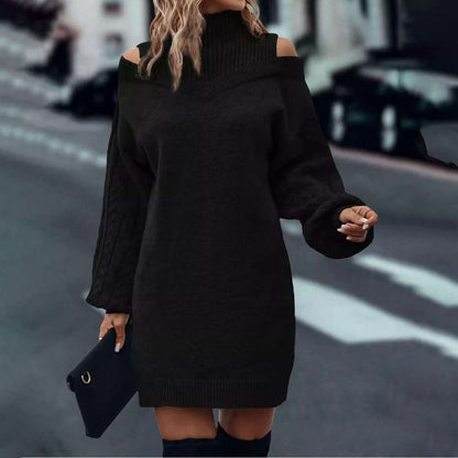 Robe en maille pour femmes avec des manches oversize Chic und Stil