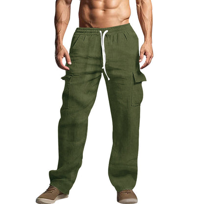 Men's comfortable cargo pants with adjustable waistband and side pockets Chic and Style