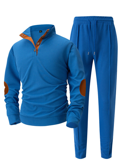 Sport leisure set for men with innovative cut and trendy knot details Chic and Style