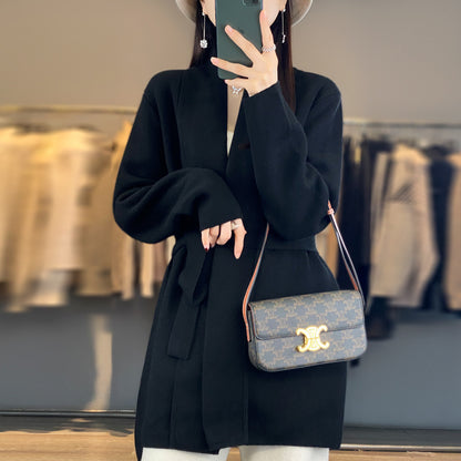 Dames Gilet à la mode avec ceinture Chic und Stil