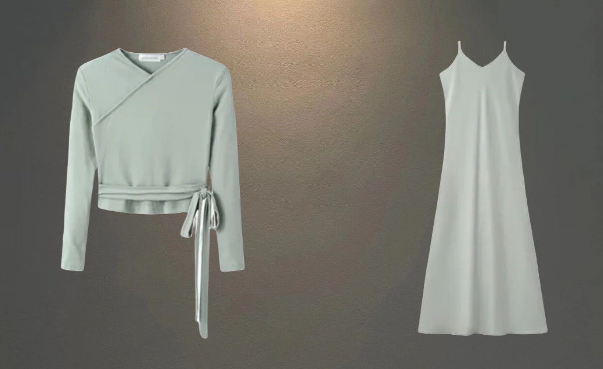 Ensemble haut enroulé et maxi robe pour femmes Chic und Stil